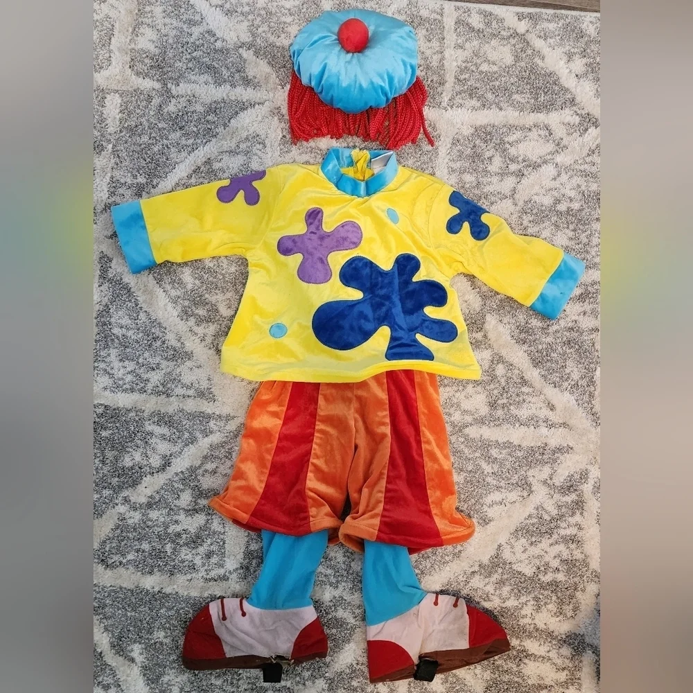 Disney Store Jojo's Circus Clown Halloween Costume w/ Hat Girl's XXS Dress Up - Picture 2 of 12